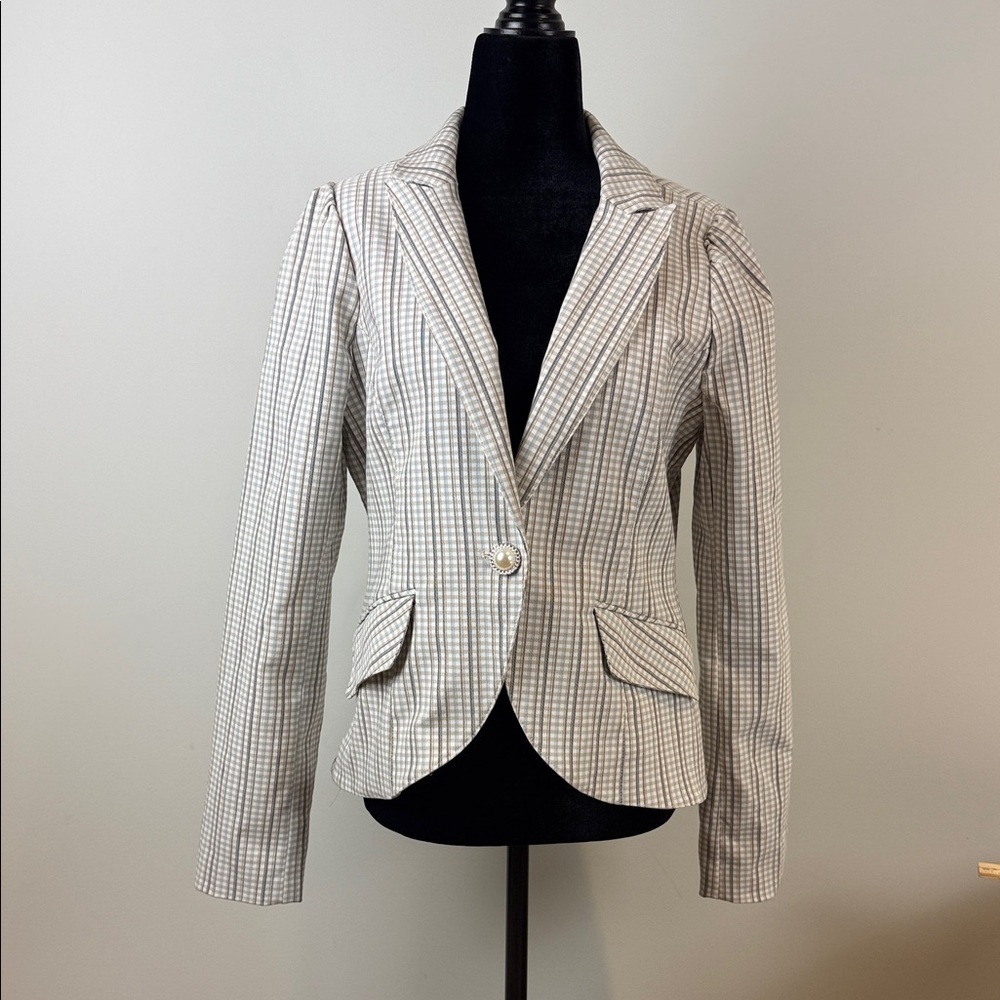 Autres Filles Checkered Blazer Size Medium